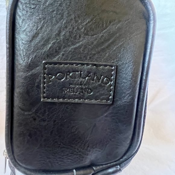 Portland Leather Bags Portland Mens Golf Wash Bag Blacktweed Travel